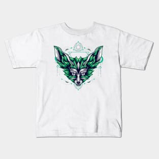 red fox space Kids T-Shirt